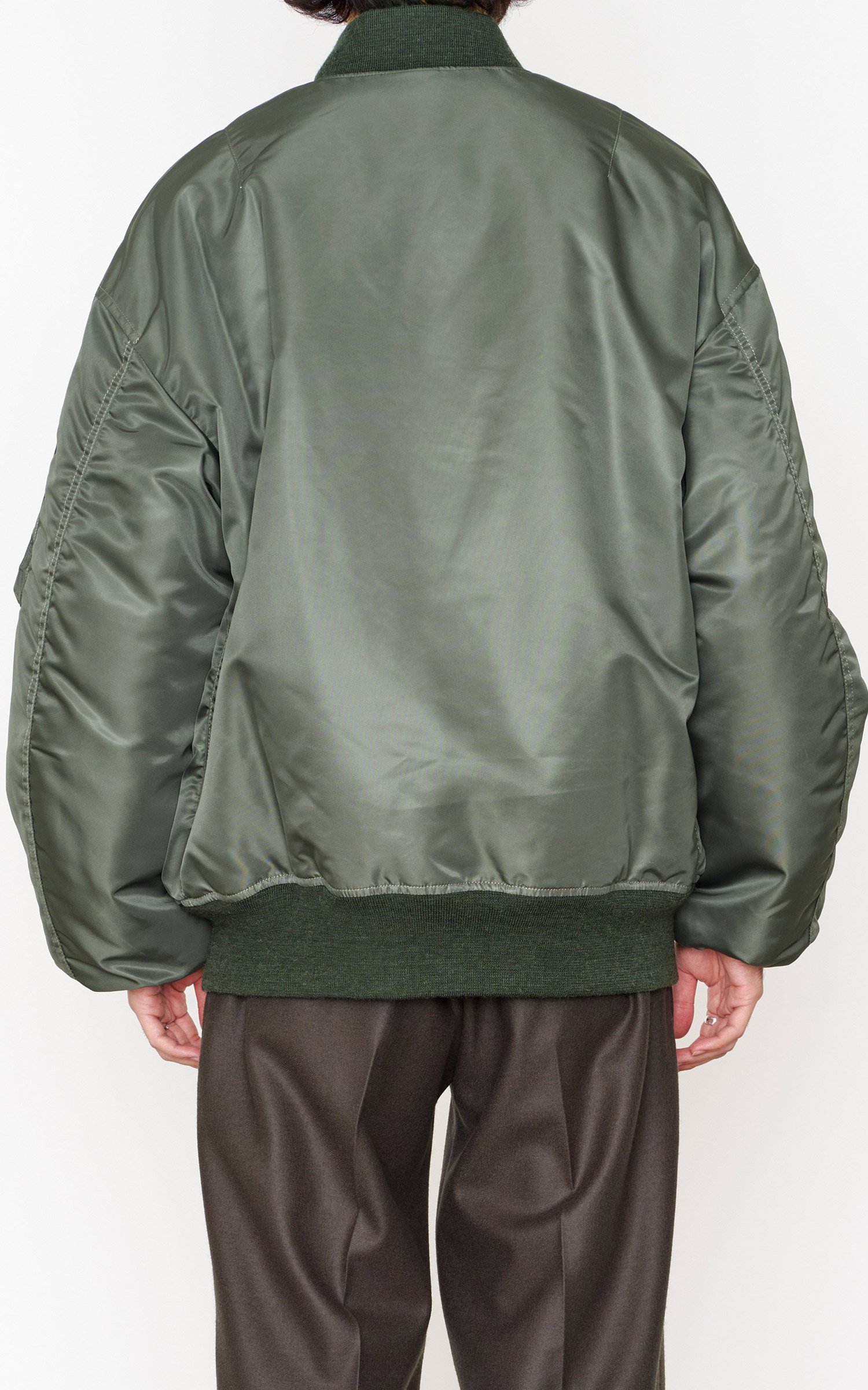 Markaware 'Marka' MA-1 Jacket Nylon Twill Sage Green | Cultizm