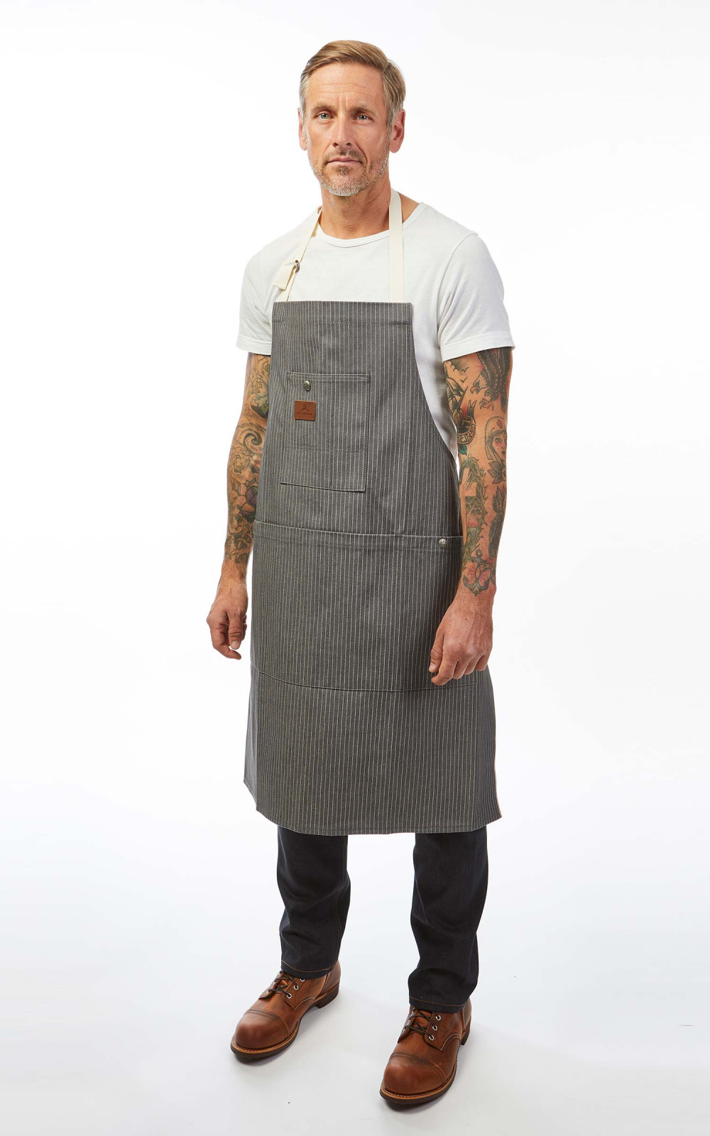 Pike Brothers 1927 Shop Apron Grey Wabash | Cultizm