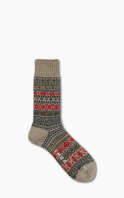 Chup Quiet Forest Wool Socks Beige