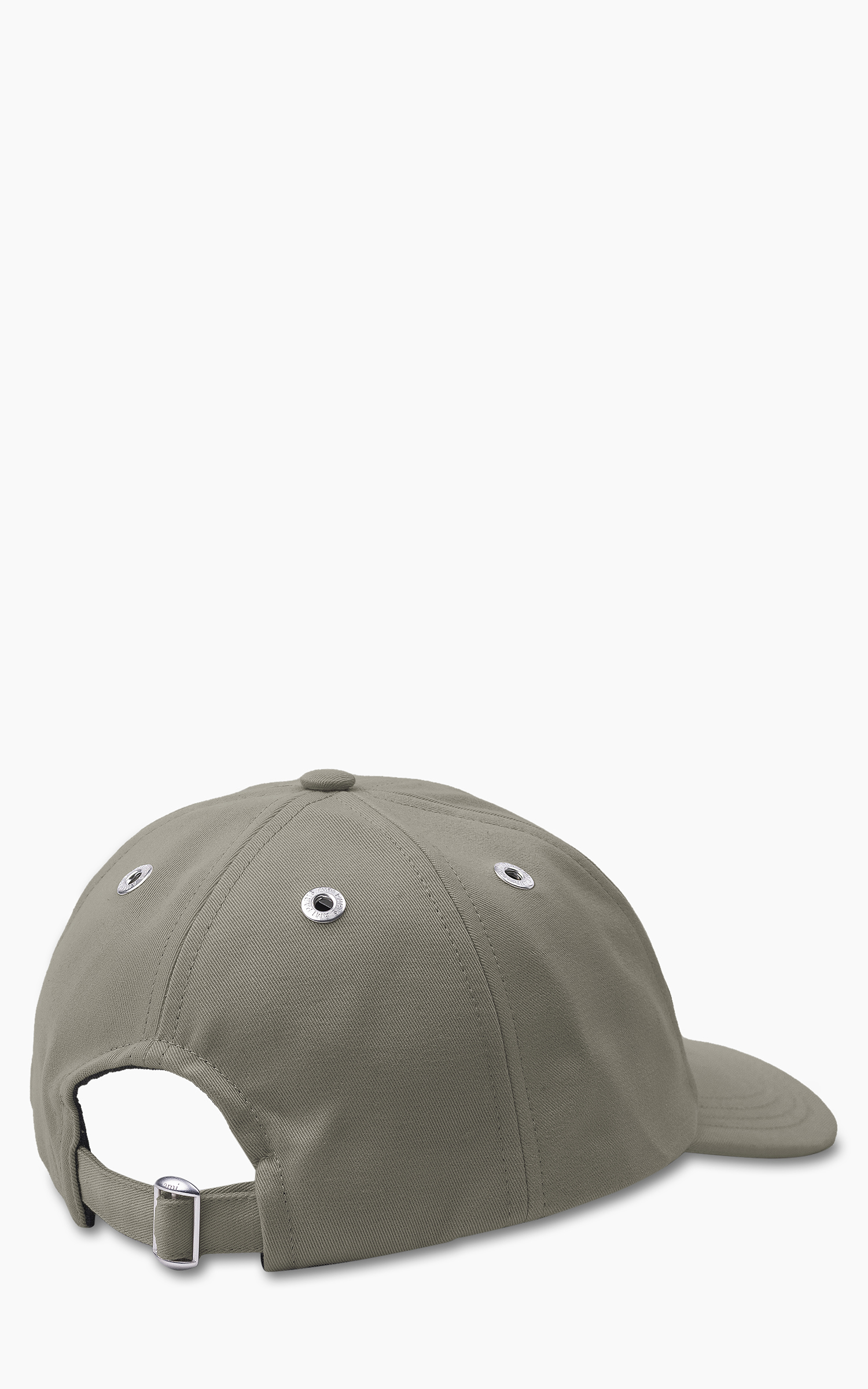 AMI Paris Red ADC Embroidery Gabardine Cap Light Taupe | Cultizm