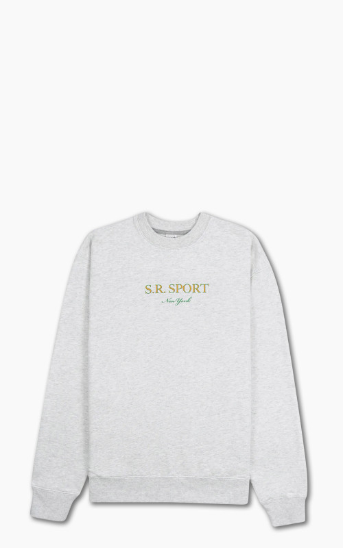 Sporty & Rich Wimbledon Crewneck Heather Gray