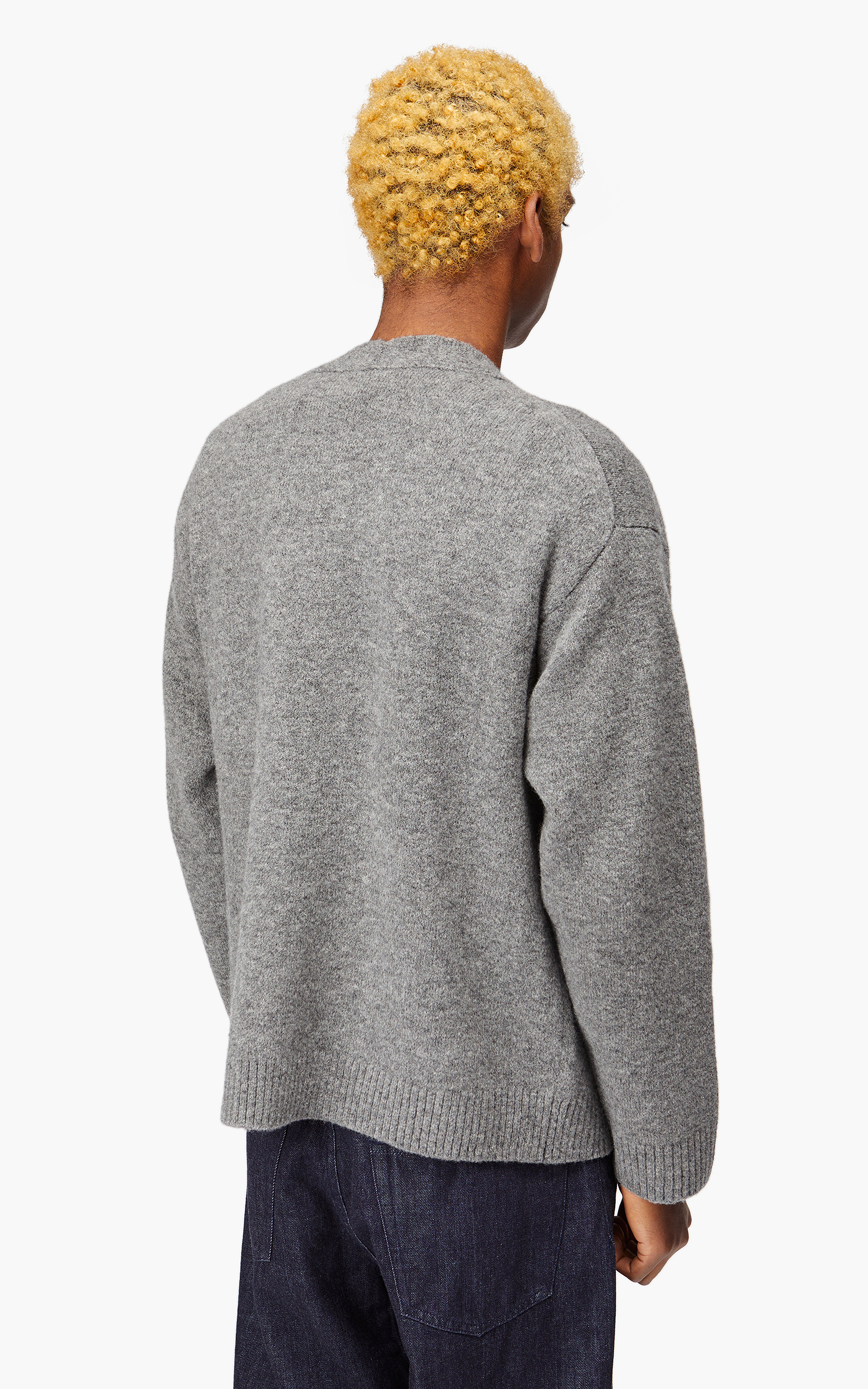 【希少！！】 YLÈVE Cultizm | Grey Cardigan Knit Boucle Wool トップス