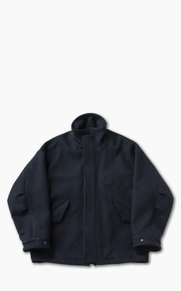 Kaptain Sunshine Short Mill Coat Melton Wool Charcoal