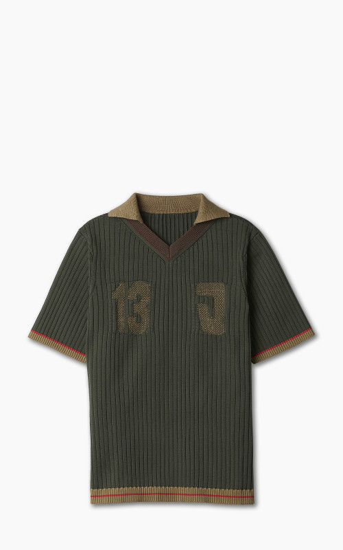 Jacquemus La Maille Treze Jacquemus Team Polo Green