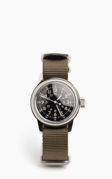 M.R.M.W. A-17 Vintage Military Watch Green Nylon Strap 