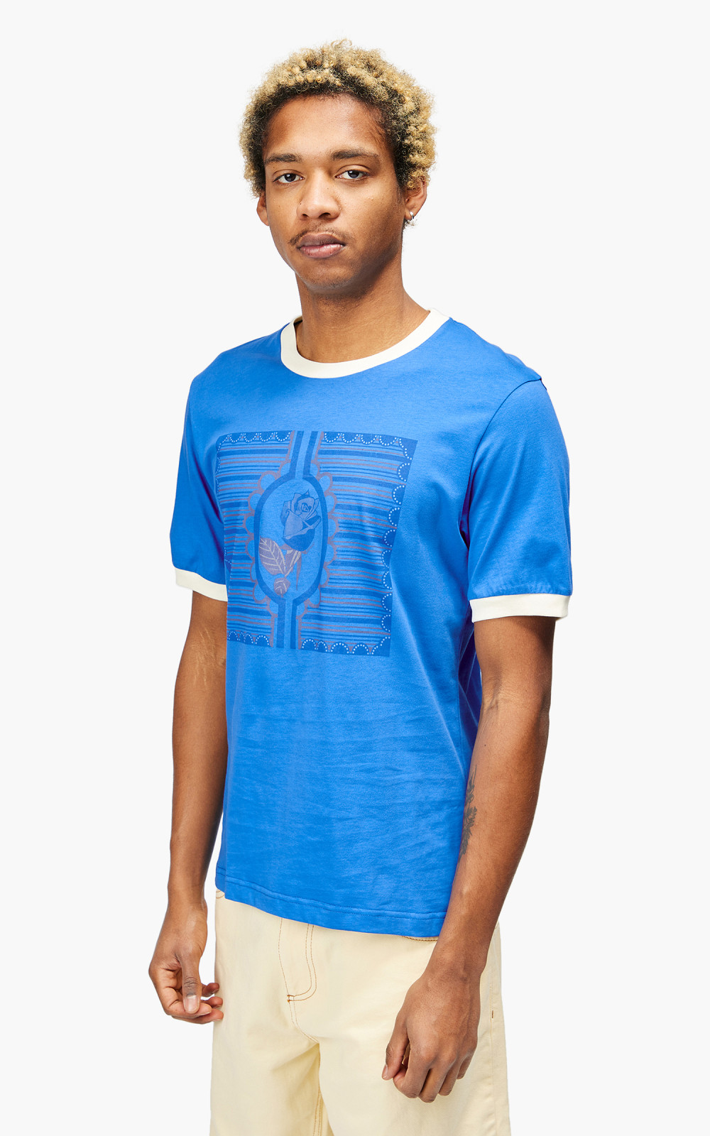 Wales Bonner Essence Tee Blue | Cultizm