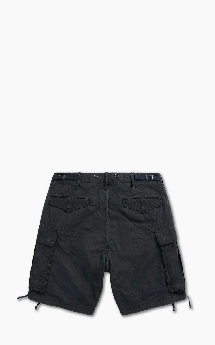 RRL Regiment Poplin Cargo Short Black | Cultizm