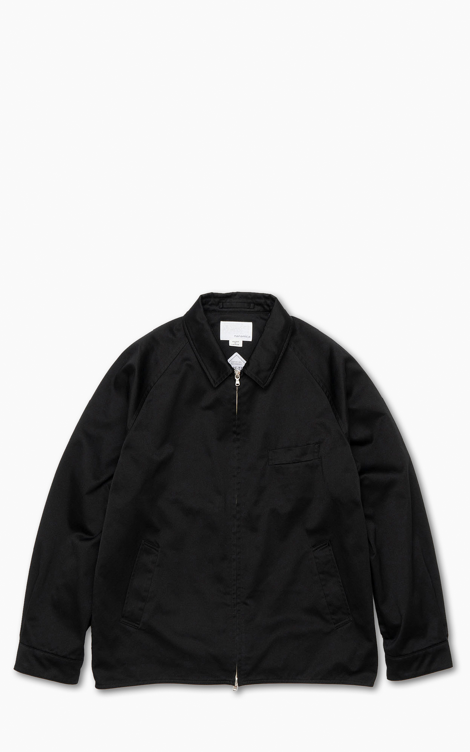 Nanamica GORE-TEX Infinium Chino Crew Jacket Black | Cultizm