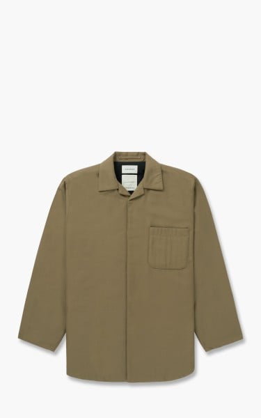 Markaware Organic Cotton Wool Twill Puffed Shirt Jacket Khaki A21C-06SH01C-Khaki
