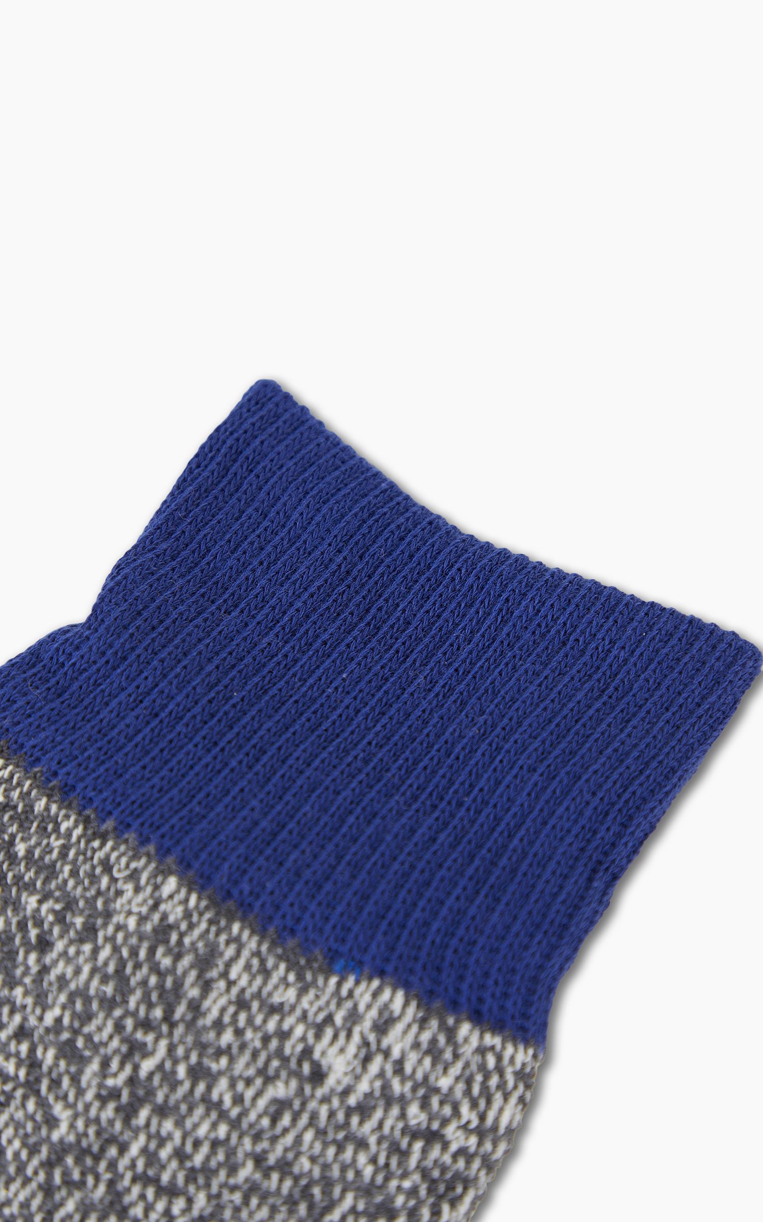 RoToTo R1034 Double Face Silk Cotton Crew Socks Blue/Grey | Cultizm