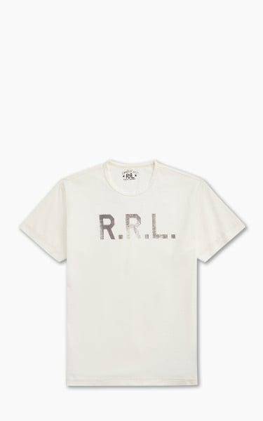 RRL Logo Jersey T-Shirt White