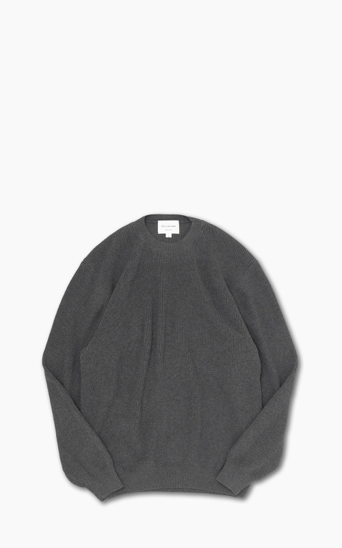 Still By Hand Yak Mix Cotton Sweater Charcoal