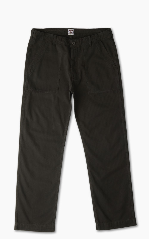 Tellason Fatigue Pant Straight Herringbone Twill Black