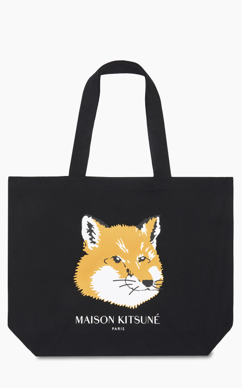 Maison Kitsuné Fox Head Tote Bag Black