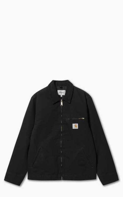 Carhartt WIP Detroit Jacket Dearborn Canvas Black/Black Rinsed