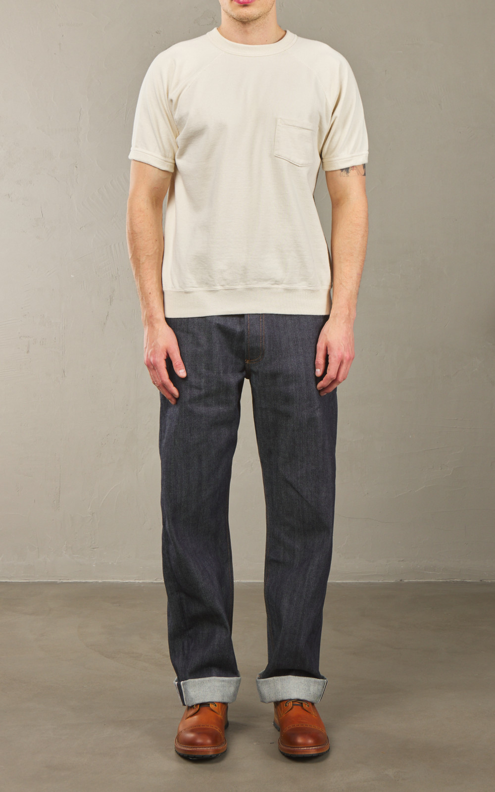Warehouse & Co. Lot 4105 Short Sleeve Pocket Sweatshirt