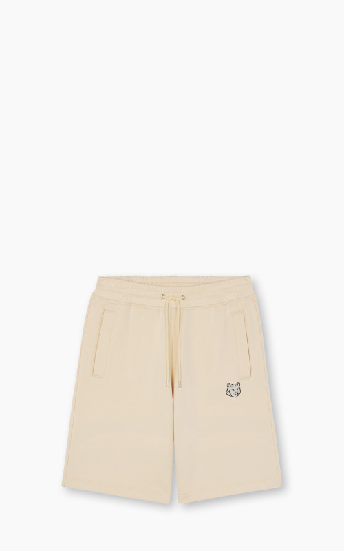 Maison Kitsuné Bold Fox Head Patch Oversize Jog Shorts Paper