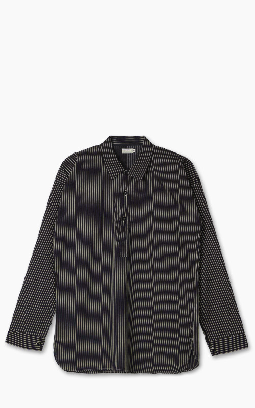 Warehouse & Co. Lot 3045 Striped Pullover Shirt Black
