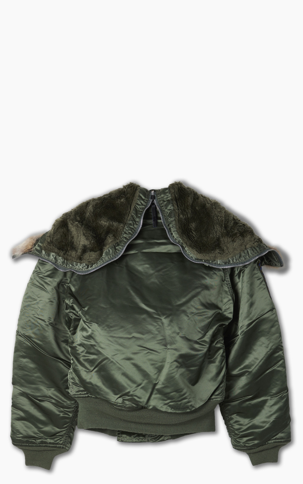 WATER REPELLENT NYLON TWILL OVERSIZED N-2B FLIGHT JACKET
