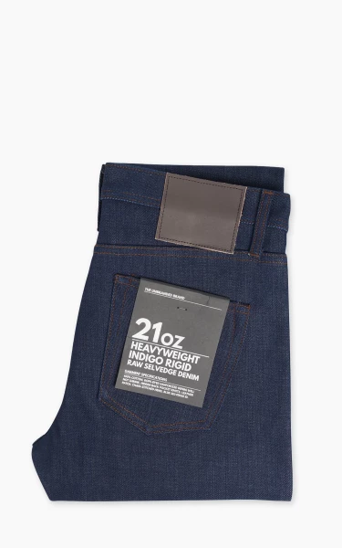 The Unbranded Brand UB421 Tight Fit Heavyweight Selvedge Indigo 21oz