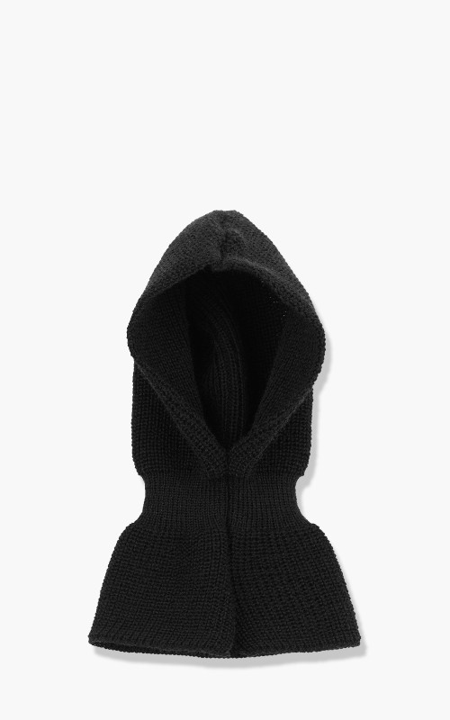 Leuchtfeuer-Strickwaren Balaclava Knit Wool Black 308-200