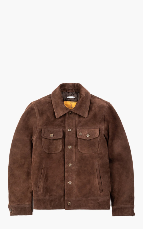 Shangri-La Heritage Terracotta Suede Jacket Brown TSJ-BR