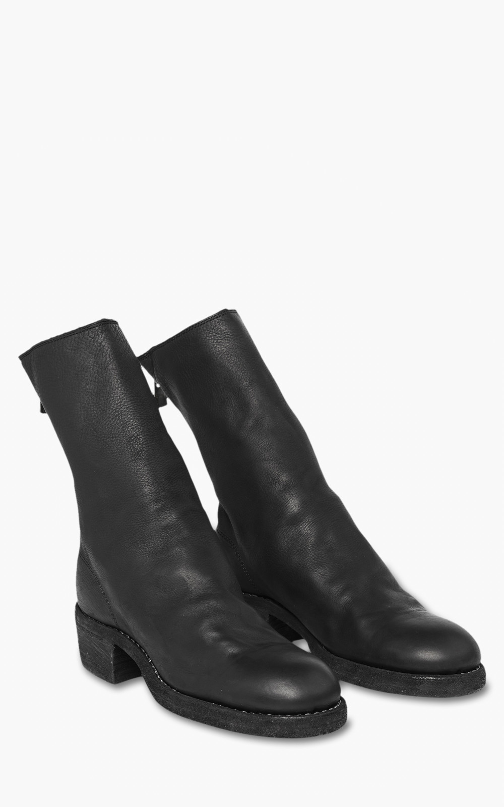 Guidi 788Z Back Zip Mid Boot Baby Calf Full Grain Black Guidi 788Z Back Zip Mid Boot Baby Calf Full Grain Black
