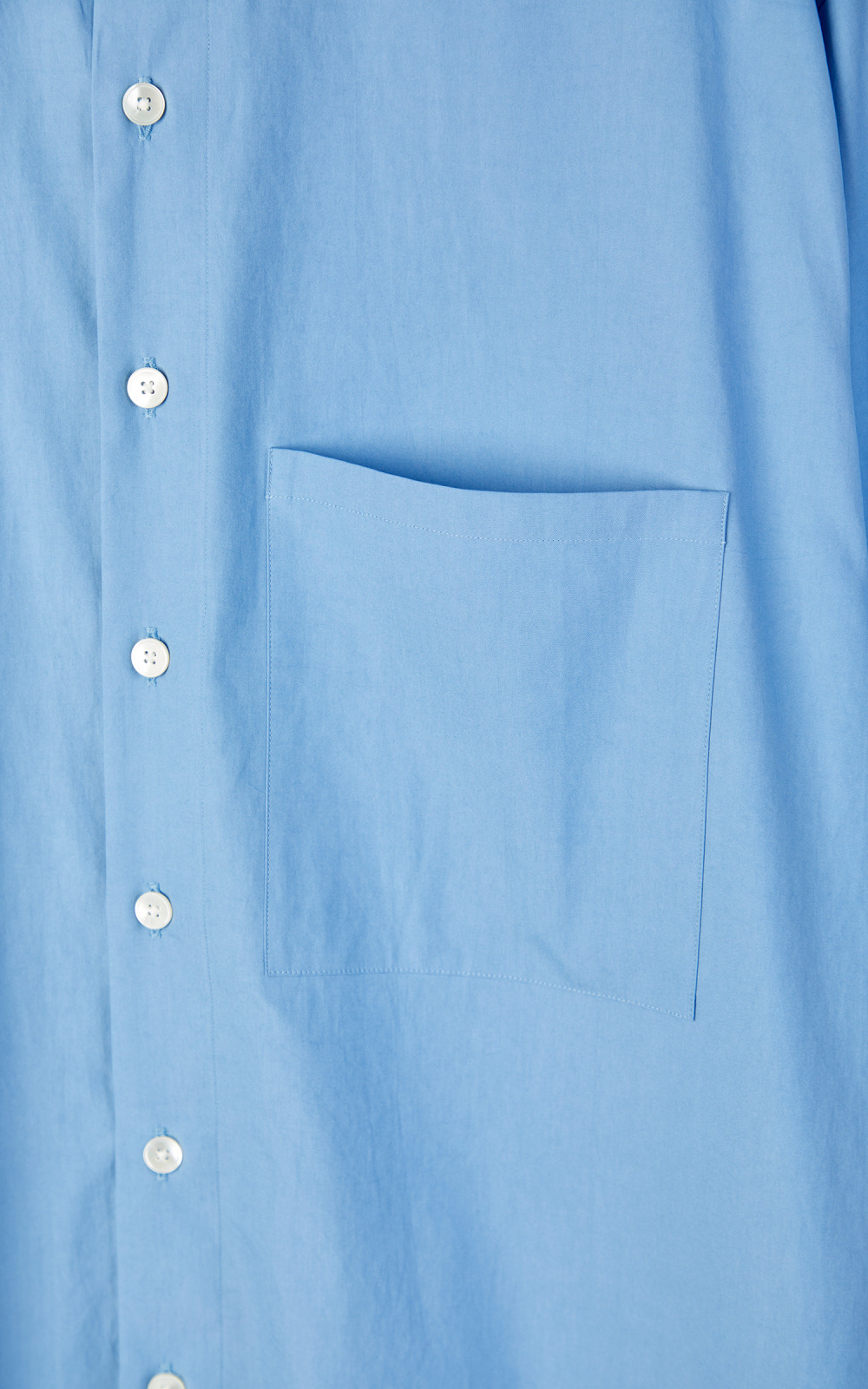 Auralee Washed Finx Twill Big Shirt Blue | Cultizm