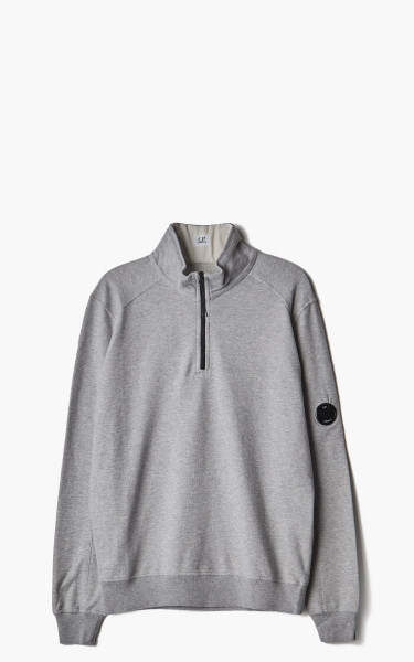 C.P. Company Light Fleece Half Zipped Sweatshirt Grey