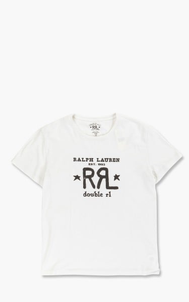 RRL Logo Crewneck T-Shirt Paper White