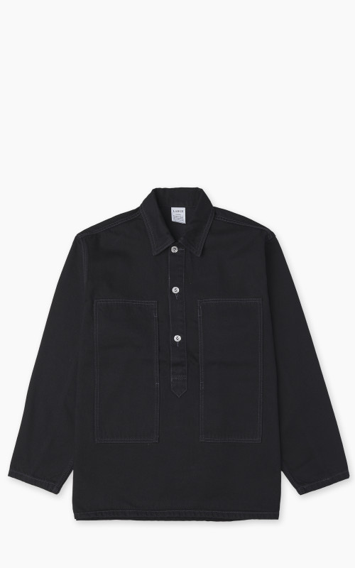 Houston Cone Denim Army Pullover Shirt Black One Wash
