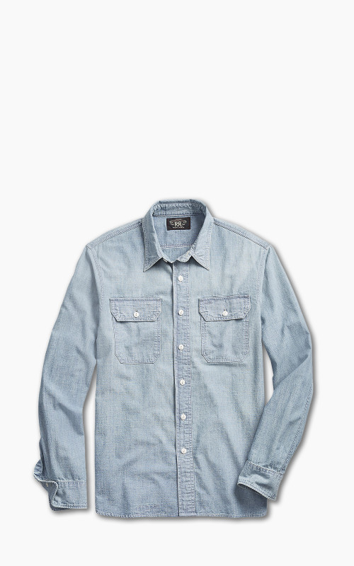 RRL Illinois Work Shirt Chambray Indigo