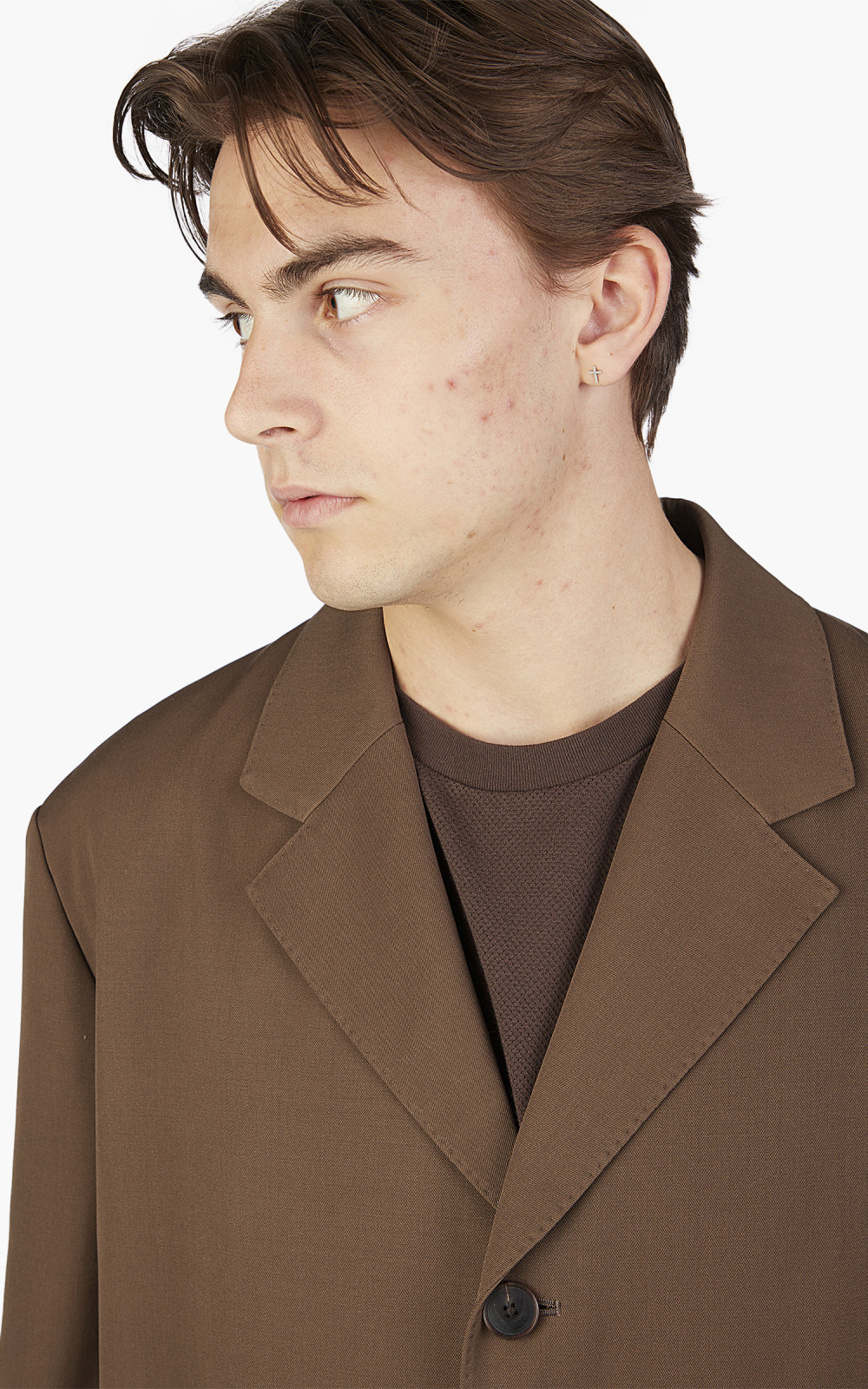 Auralee Light Wool Max Gabardine Coat Dark Brown | Cultizm Auralee Light Wool Max Gabardine Coat Dark Brown | Cultizm