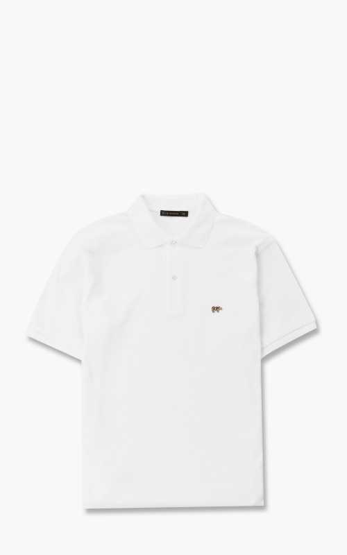 Scye Pique Polo Shirt Off White