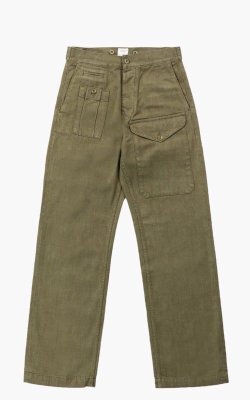 Pike Brothers 1952 Pattern Trousers Olive Selvage
