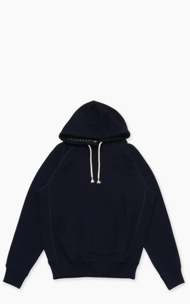Wonder Looper Pullover Hoodie Real Indigo Blanket Striped French Terry Indigo