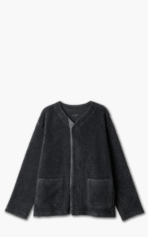 Engineered Garments Knit Cardigan Wool Poly Shaggy Knit Charcoal