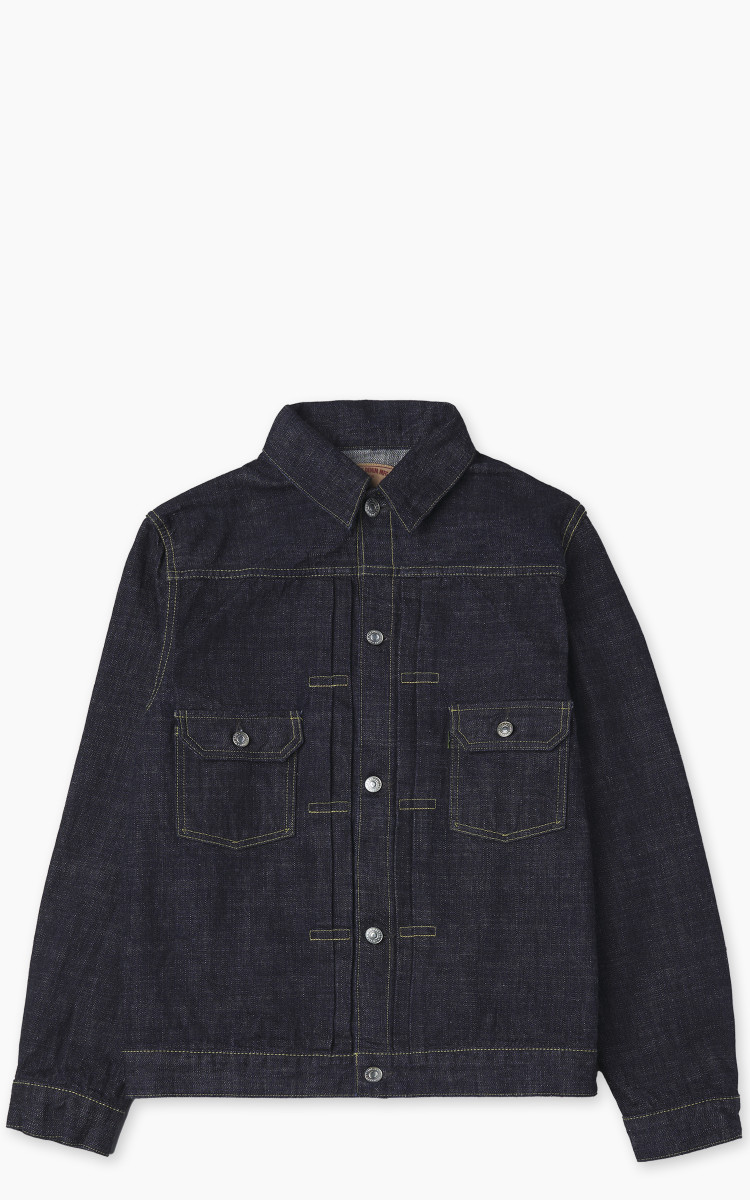 F2378 Type 2 Selvedge Denim Jacket Rinsed Indigo