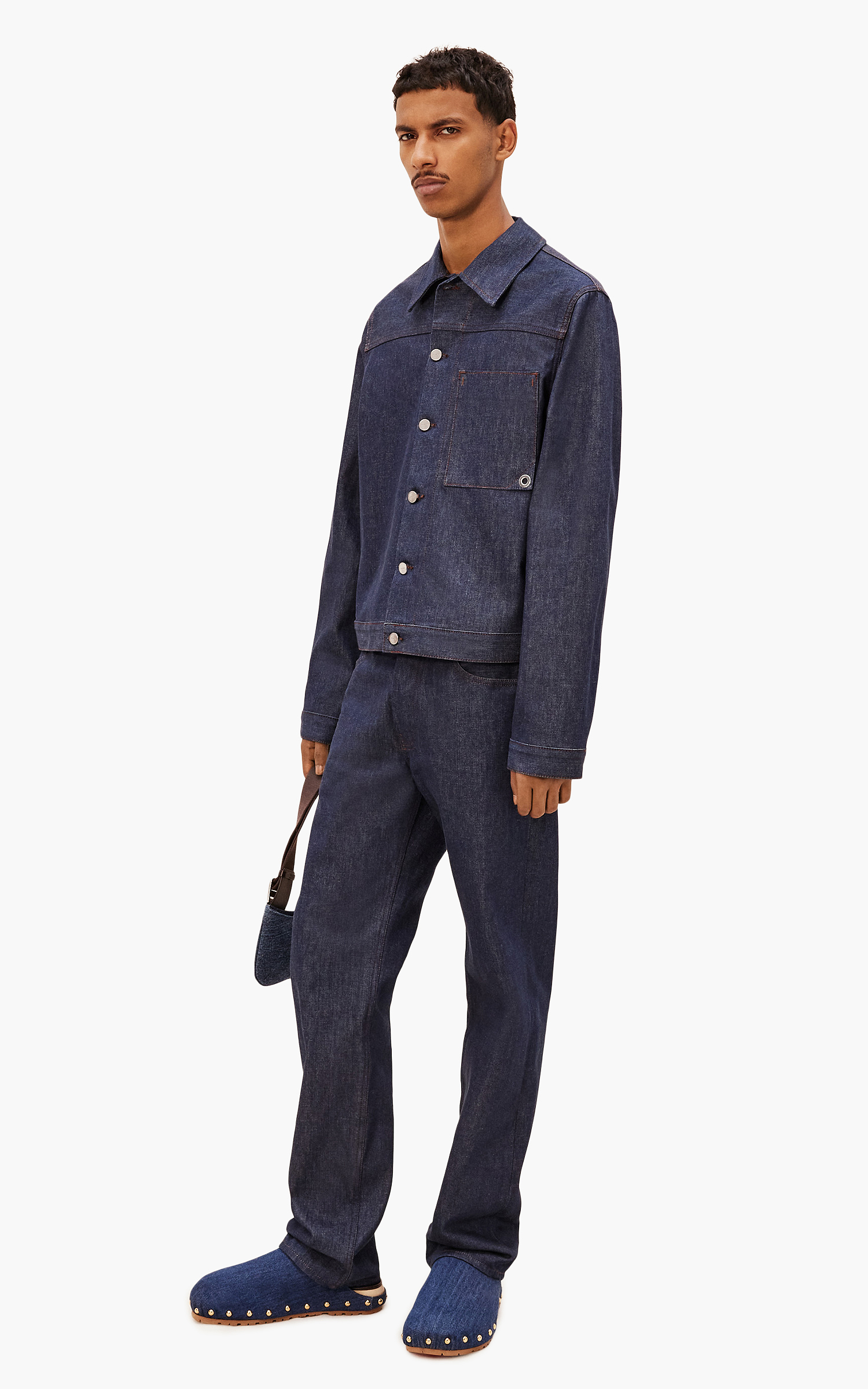 Jacquemus La Veste De-Nimes Jao Navy/Brown | Cultizm