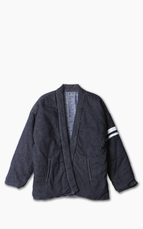 Momotaro Jeans MJK0020M23 Reversible Hanten Jacket Pique Indigo