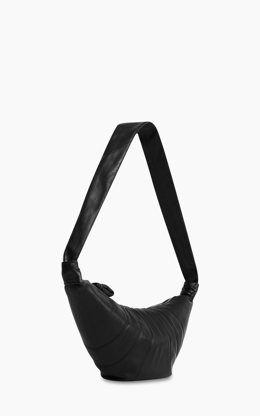 Lemaire Medium Croissant Bag Soft Nappa Leather Black | Cultizm