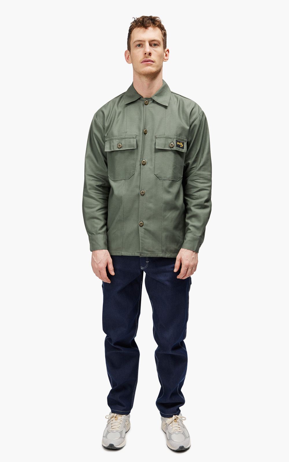 Stan Ray CPO 2 Pocket Shirt Olive Sateen | Cultizm
