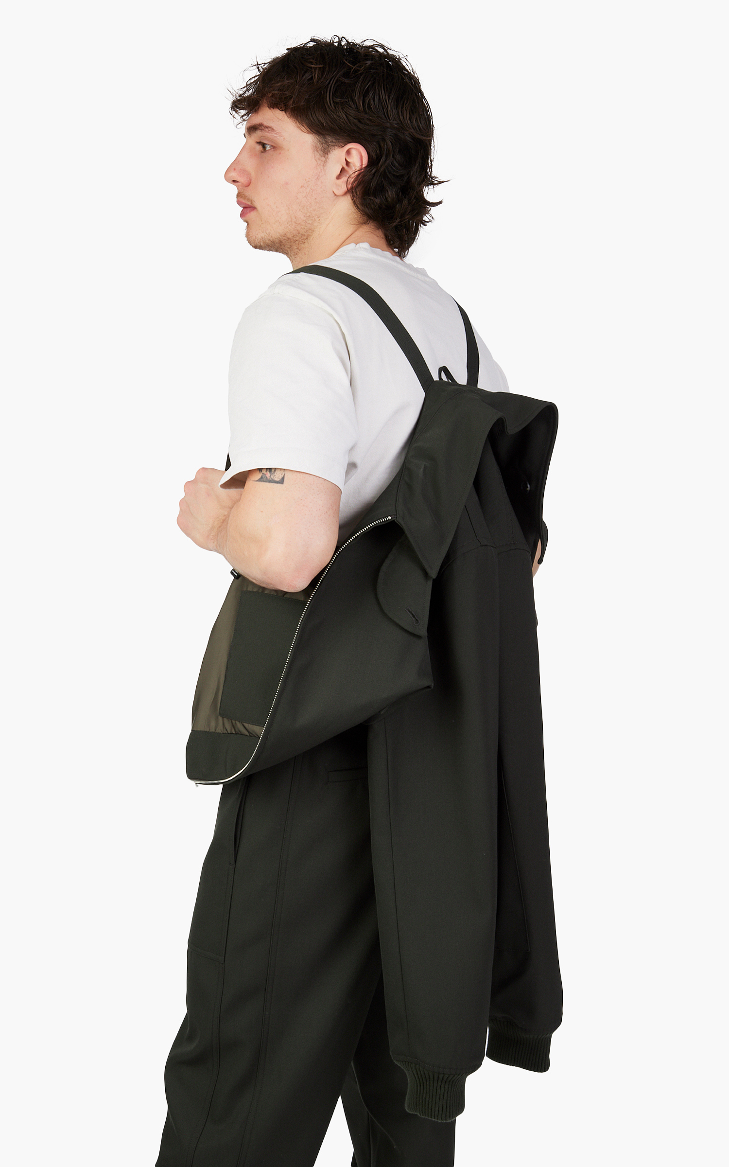 Helmut Lang Twill Bomber Burnt Olive | Cultizm