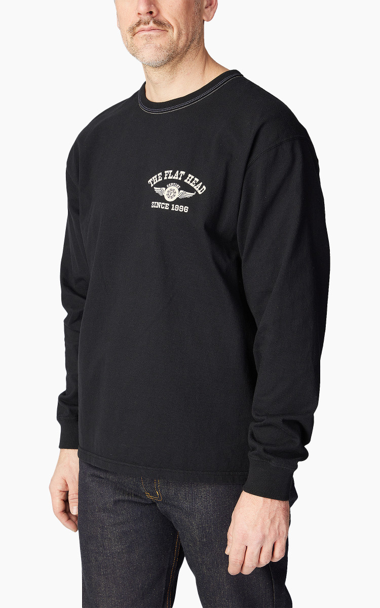 【HI FI FNK】Bay Round Longsleeve The Flat Head Tiger Loopwheeled Longsleeve – Ivory / Red