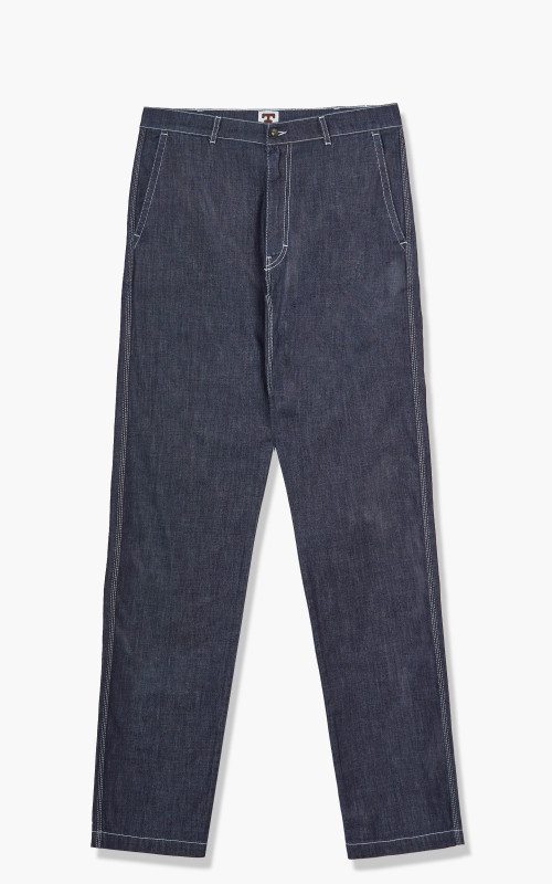 Tellason Worker Pants Slim Washed Denim Ocean Dark 10000100142