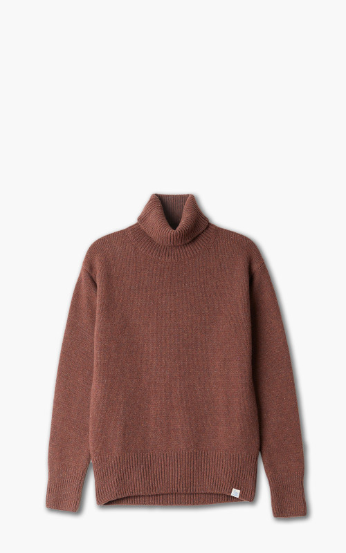 Merz b. Schwanen LOCT01 Roll Neck Pullover Chestnut