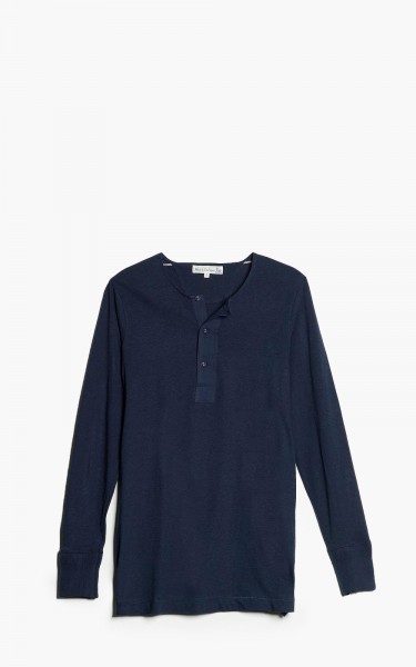 Merz b. Schwanen 102 Longsleeve Henley Ink Blue