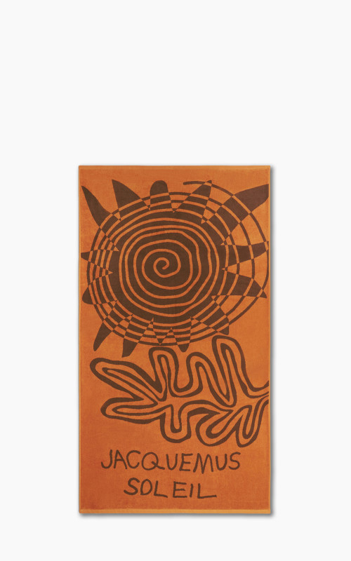 Jacquemus La serviette Soleil Spiral Sun Beach Towel Multi Orange