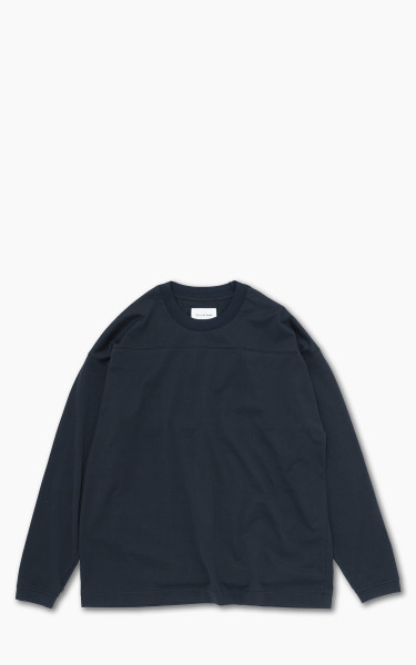 Still By Hand Knitted Rib Long Sleeve Black Navy