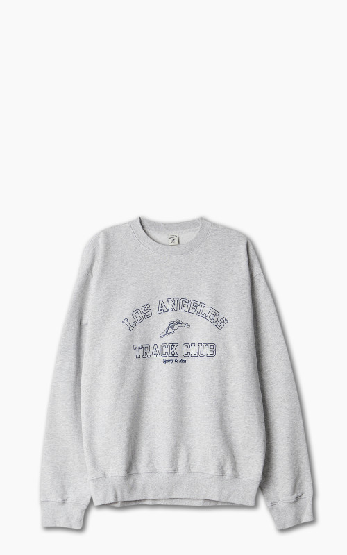 Sporty & Rich Track Club Crewneck Heather Gray